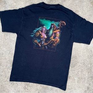 2002 WORLD Of WARCRAFT 3 Reign Of Chaos Night Elf Vintage T Shirt